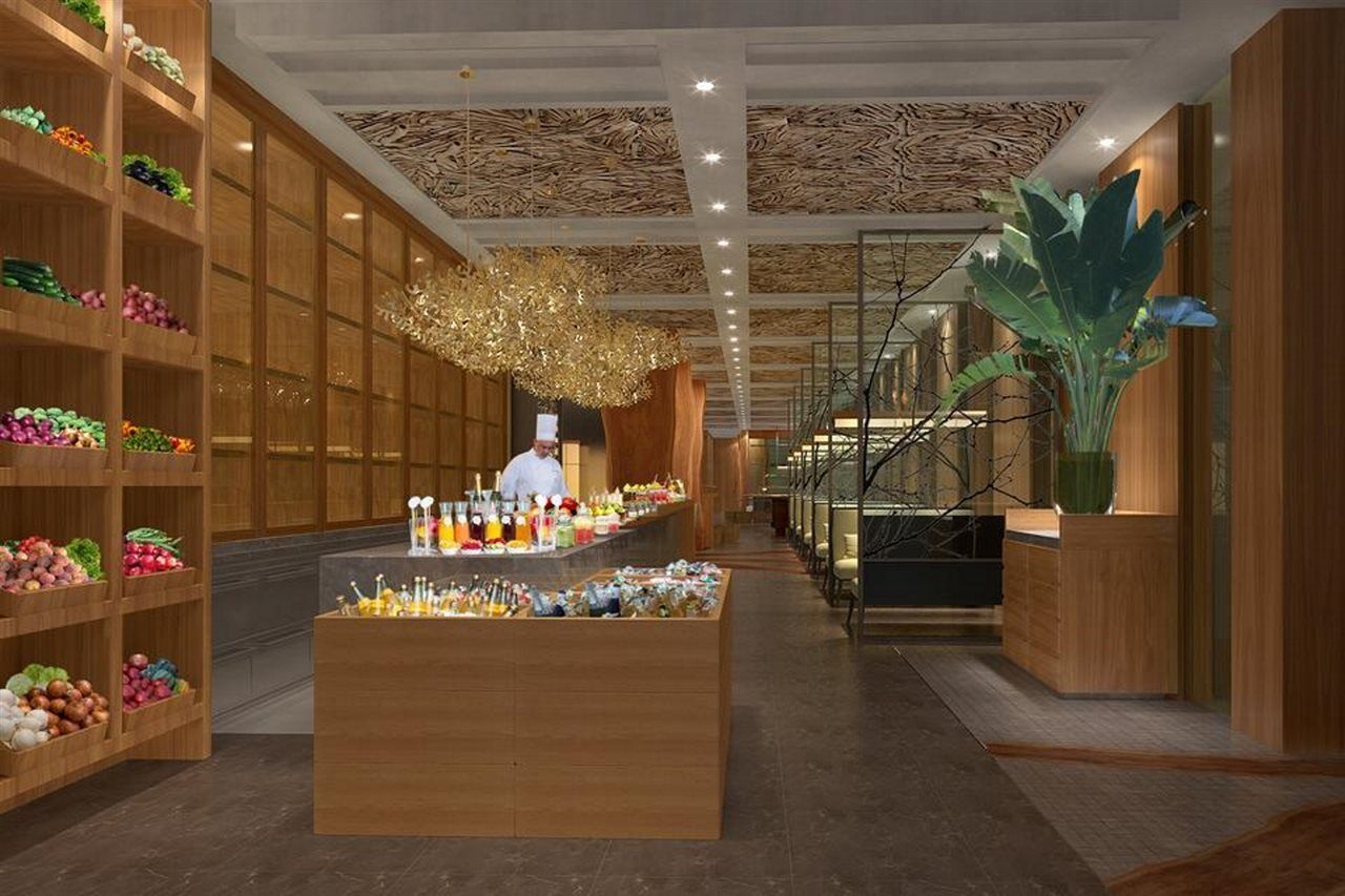 Shangri-La Kolombo Zewnętrze zdjęcie 3D rendering of a restaurant